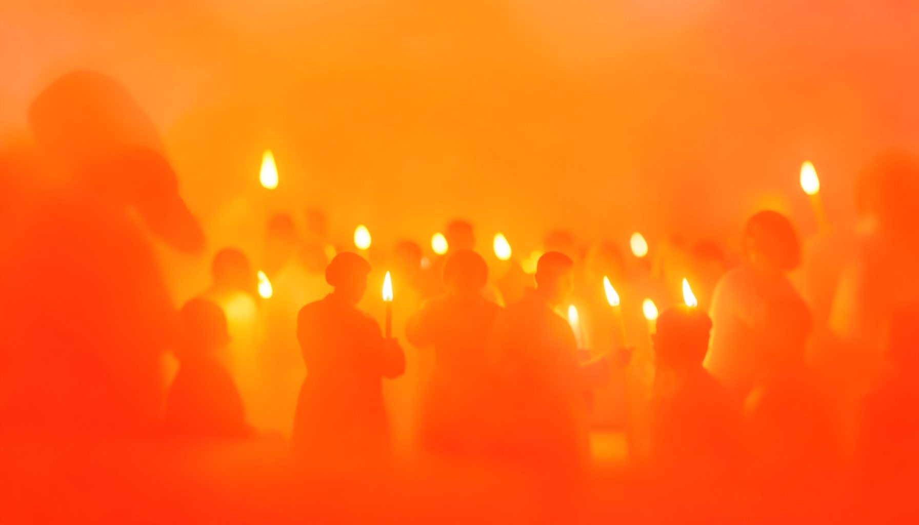 Trodnevnica i proslava Male Gospe u Ljubunčiću, procesija s upaljenim svijećama